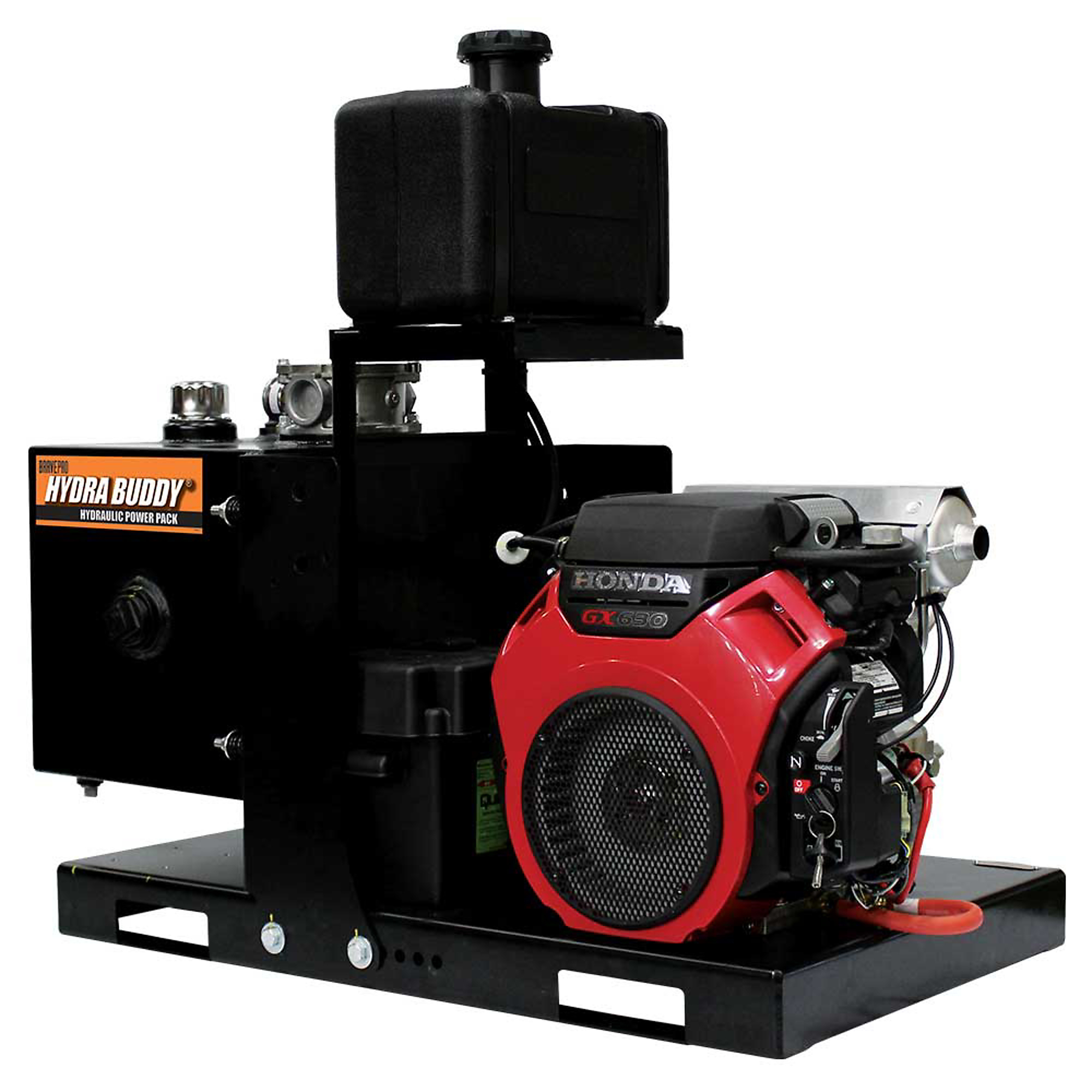 BravePro, 3000 PSI 9 GPM POWER PACK, Max. Flow Rate 9 GPM, Max. PSI 3000 Max. RPM 3600 Model# HBHS600GXE